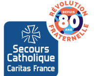 logo des 80 ans du Secours Catholique