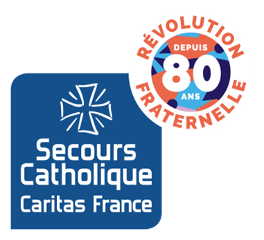 logo des 80 ans du Secours Catholique