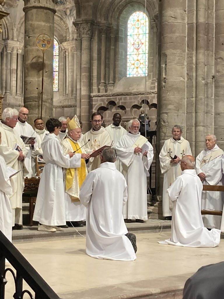 ordination diaconale de Dominique Trincal et Gilles Amat l'appel et la présentation