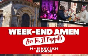 WE amen Etudiants et jeunes professionnels 2026 les 14 et 15 novembre