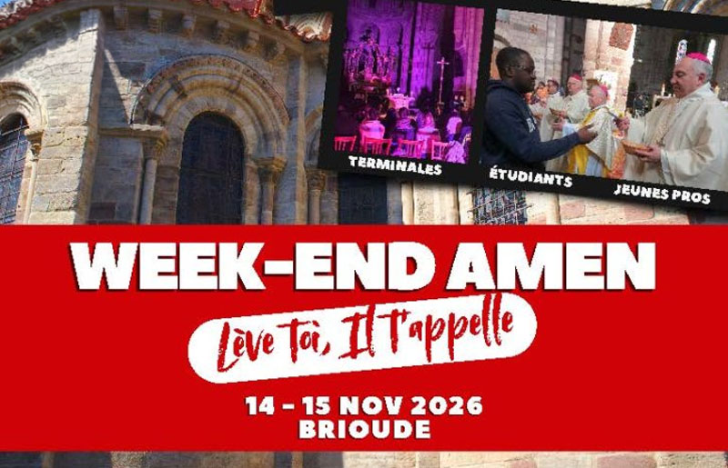 WE amen Etudiants et jeunes professionnels 2026 les 14 et 15 novembre